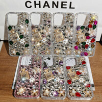 Ốp Điện Thoại Kim Cương Lấp Lánh Thời Trang Cho IPhone 16 Pro Max Cho IP 15 Promax 11 12 13 14 Pro Max Bling Kim Cương Giả Vỏ Bảo Vệ Chống Sốc