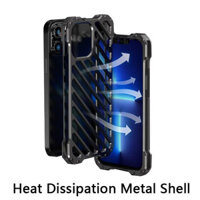 Ốp Điện Thoại Kim Loại Tản Nhiệt Cho Iphone 12 13 14 15 16 Pro Max Nhôm Chịu Lực Nặng Rỗng Vỏ Điện Thoại Cho IPHON 16 Promax
