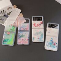 Ốp Điện Thoại Kim Tuyến Nước Chống Sốc Cho Samsung Galaxy Z Flip 4 Flip3 W23