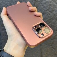 Ốp Điện Thoại Kính Cường Lực Cứng Chống Sốc Chống In Dấu Tay Sang Trọng Cho iPhone 11 12 13 Pro Max