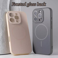 Ốp điện thoại kính mờ silicon lỏng cho iPhone 12 13 14 15 16 Pro Max iPhone 16 Plus Vỏ điện thoại thẩm mỹ chống rơi và chống sốc
