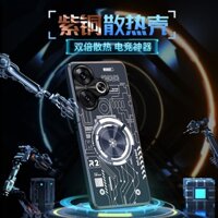 Ốp Điện Thoại Làm Mát Graphene Đồng Đỏ Cho OPPO Realme Neo 7 NEO7 GT Neo 6 SE 5G Ốp Lưng Kim Loại Tản Nhiệt Vỏ Điện Thoại Hấp Thụ Từ Tính