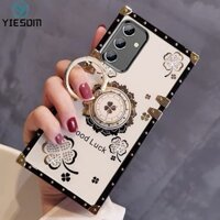 Ốp Điện Thoại Lấp Lánh Kim Cương Vuông Sang Trọng Cho Samsung Galaxy A16 A15 A25 A35 A55 5G A14 A24 4G A34 A54 5G A06 A05 A05S Vỏ Cứng Chống Sốc