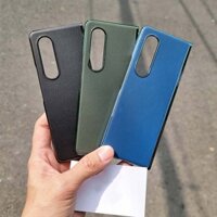 Ốp điện thoại Likgus Leather bằng nhựa PC kết hợp da PU viền bóng chống sốc có nhiều màu sắc cho Samsung Galaxy Z Fold 3