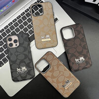 Ốp Điện Thoại Mạ Coach Sang Trọng Cho IPhone 14 15 16 Pro Max IP 13 Pro Max 13 Promax 12 PM 15Plus i11 i15 i14 Vỏ Bảo Vệ Chống Sốc Cứng