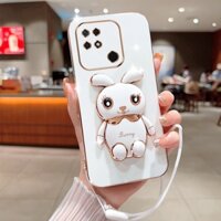 Ốp Điện Thoại Mạ Điện Không Dính Chống Sốc Thân Thiện Với Da Họa Tiết Thỏ Cho Xiaomi Redmi 10C 9C 9A 9 8A 8