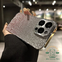 Ốp điện thoại mạ gradient PC lấp lánh iphone15 Pro Max 14 13 12 cho vỏ iPhone bảo hiểm toàn diện và chống sốc