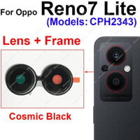 Ốp Điện Thoại Mặt Kính Chính + Viền Dán Bảo Vệ Camera Sau Cho OPPO Reno 7Z 7 Lite 5G