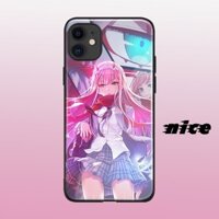 Ốp Điện Thoại Mặt Kính in Hình Zero Two Darling in the FranXX Cho IPhone 6s 7 8 X Xr Xs 11 Pro Max