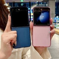 Ốp Điện Thoại Màu Trong Suốt Cho Samsung Galaxy Z Flip 5 6 5G PC Vỏ Cứng Bảo Vệ Mặt Sau