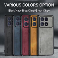 Ốp điện thoại mềm bằng da cho Xiaomi Redmi K70 Pro K70E 5G Vỏ chống sốc chống rơi Vỏ chống vân tay