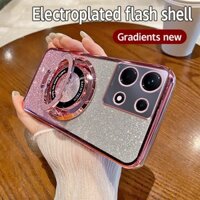 Ốp Điện Thoại Mềm Màu Gradient Có Nhẫn Đỡ Cho infinix TECNO Spark Go 2020 2022 2023 2024 Spark 6 8C 9 10 10C 20 10Pro POP 5 Lite