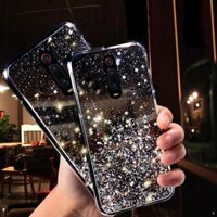 ❡Ốp điện thoại mềm trong suốt phối sequin lấp lánh dành cho Xiaomi Redmi 9T 9A 9C Note 9S 9 8P 7 6P K30 K20 POCO M3 X3 N