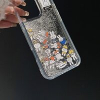 Ốp Điện Thoại Miffy Dễ Thương Lấp Lánh Chống Sốc Vỏ Cứng iPhone 16 15 14 13 12 11 pro max ip 15plus 14plus 16plus