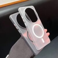 Ốp điện thoại mờ trong suốt nam châm sạc không dây cho Vivo X200 Pro X100 Ultra X100S Slim Clear Hard Phone Cover Funda