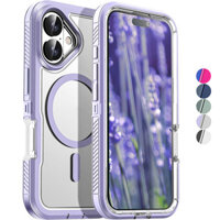 Ốp điện thoại mờ từ tính cho iPhone 16 15 14 Plus 13 12 Pro Max 11, Bảo vệ chống rơi hạng nặng Chắc chắn Chống sốc / Chống bụi Bảo vệ quân sự Vỏ bảo vệ giáp cứng bền chắc
