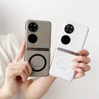 Ốp điện thoại mờ từ tính siêu mỏng cho Huawei P50 Pocket Lens Camera Film Sạc không dây Vỏ PC cứng trong suốt cho Huawei Pocket2