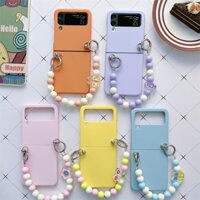 Ốp Điện Thoại Nắp chuỗi màu ins Cho Samsung Galaxy Z Flip  3 4