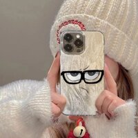 Ốp điện thoại ngộ nghĩnh có khung màu đen Thích hợp cho Apple 16 / 15 / 14 / 13 IPhone 12 / 11 ProMax Xs