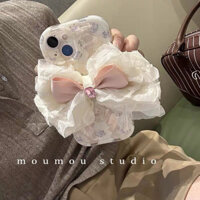 Ốp Điện Thoại Nhật Bản Thu Đông Hàn Quốc Cổ Tích Kim Cương Nơ Mèo Thích Hợp Cho Apple 11iPhone12 Ốp Điện Thoại 13promax Cô Gái