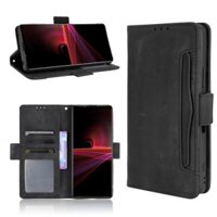 Ốp điện thoại nhiều khe cắm thẻ Sony Xperia 1 III Ví Xperia1 3 Da PU có khóa từ tính Flip Cover