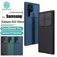 Ốp điện thoại NILLKIN bằng TPU PC chống sốc có thanh trượt bảo vệ camera cho Samsung Galaxy S22 Ultra