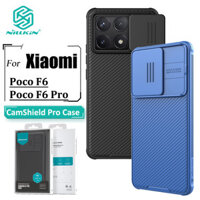 Ốp Điện Thoại Nillkin CamShield Pro Cho Xiaomi Poco F6 Pro F6 Ốp Lưng Camera Bảo Vệ Thanh Trượt PC Cứng Chống Sốc Ốp Lưng