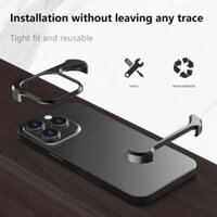 Ốp Điện Thoại Ốp Lưng Kim Loại Không Đều IPhone 13 14 15 16 Pro Max Plus Nhôm Làm Mát Chống Sốc Cho IPHON 13 14 15 16 Promax