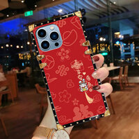 Ốp điện thoại OPPO A3 Pro 5G A3X A3 A60 A38 A18 A79 A98 A58 A78 A57 A76 A17 A95 A74 Ốp điện thoại chống sốc nút thắt thời trang Trung Quốc