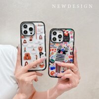 Ốp điện thoại PC chất lượng cao họa tiết cô gái hạnh phúc, cà phê đầu tiên, cho iPhone 15 PRO Max 14 PLUS 13 12 11 16Pro Max Ốp lưng bảo vệ cá tính sáng tạo