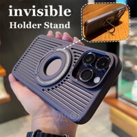 Ốp Điện Thoại PC Có Giá Đỡ Ẩn Tản Nhiệt Chống Sốc Cho IPhone 14 13 12 Pro Max