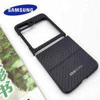 Ốp Điện Thoại PC Cứng Chống Sốc Họa Tiết Sợi Carbon Cho Samsung Galaxy Z Flip 5 5G