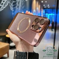 Ốp Điện Thoại pc Siêu Mỏng Dạng Lưới Tản Nhiệt Từ Tính Chống Sốc Cho iphone14 13 12 11 pro max xr xs max