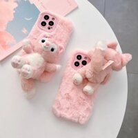 Ốp Điện Thoại Phối Lông Dễ Thương Cho Iphone 13 Pro Max 12 Pro Max 11 Pro Max Xs Max Xr X 7+ 8+