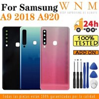 Ốp điện thoại Pin Nhà Ở Cho Samsung Galaxy A9 2018 A9S A920F A9200 A920 Với LOGO Pin Kính Mặt Sau Ốp điện thoại Cửa Sau Thay Thế Một Phần Với Khung Dụng Cụ Ống Kính