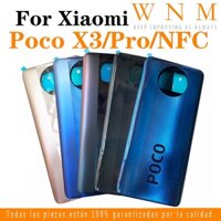 Ốp điện thoại Pin Nhà Ở Cho Xiaomi Poco X3 Pro / X3 NFC / X3 Với LOGO Pin Ốp điện thoại Cửa Sau Thay Thế Một Phần Có Dính
