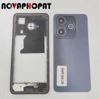 Ốp điện thoại Pin Phía Sau Cửa Nhà Ở Có Camera Kính Khung Ống Kính Cho Infinix Hot 40i X6528 X6528B Khung Giữa Ốp Viền Tấm Bên Nút Âm Lượng