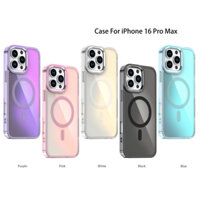 Ốp điện thoại sạc không dây từ tính Acrylic cho iPhone 16 15 14 Plus 13 12 11 Pro Max Màu Gradient