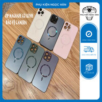 Ốp Điện Thoại Sạc Không Dây Cường Lực Cứng Chống Sốc Có Tấm Bảo Vệ camera Cho IP14 13 12 11 Pro Max