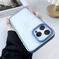 Ốp điện thoại sạc từ tính bảo vệ toàn diện bằng titan hoặc iPhone 16 11 12 13 14 15 Pro Max 16 Plus 15 14 Plus có chân đế ống kính Vỏ Acrylic chống sốc chống rơi