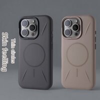 Ốp Điện Thoại Sạc Từ Tính Mờ Sang Trọng MỚI Cho IPhone 12 13 14 15 16 Pro Max Plus Chống Rơi Bảo Vệ Vỏ PC Mờ