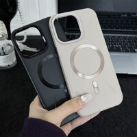 Ốp Điện Thoại Sạc Từ Tính Sa Mạc Titan Cho iPhone 16 15 14 13 12 Pro Max 14 15 16 Plus Matte Chống Rơi Vỏ Chống Sốc Bảo Vệ Họa Tiết CD Ốp Lưng