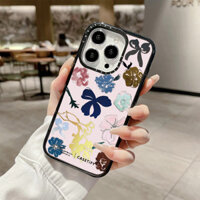 Ốp điện thoại sạc từ tính không dây hình hoa màu hồng cho IPhone 11 14 15 16 Pro Max 12 13 Pro Max Cover 14 15 16 PLUS Vỏ silicon mềm trong suốt chống sốc