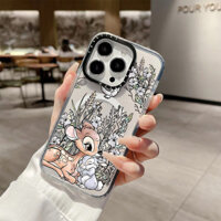 Ốp điện thoại sạc từ tính không dây Bambi Thumper hoạt hình dễ thương cho IPhone 11 14 15 16 Pro Max 12 13 Pro Max Cover 14 15 16 PLUS Silicone mềm trong suốt Vỏ chống sốc