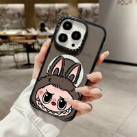 Ốp điện thoại sạc từ tính không dây Labubububu hoạt hình dễ thương cho IPhone 11 14 15 16 Pro Max 12 13 Pro Max Cover 15 16 PLUS Silicone mềm trong suốt Vỏ chống sốc