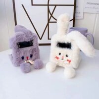 Ốp điện thoại Samsung Z Flip 6 5 4 3 OPPO Find N2 Flip / N3 Flip Folding Screen Protection Case Bunny Bear Cartoon Plush Case