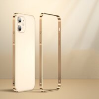 Ốp Điện Thoại Siêu Mỏng Khung Kim Loại Mạ Vàng Hình Cá Ngựa Tản Nhiệt Cho iphone 13 pro max 14 12