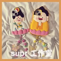 Ốp Điện Thoại Silicon Dẻo Họa Tiết Hoạt Hình Phật Ngồi Trên Đài Sen Cho iPhone15promax 13 12 11 14