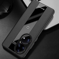 Ốp Điện Thoại Silicon Litchi Veins Sang Trọng Cho Huawei P50 Pro Tranh TPU Cover
