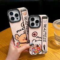 Ốp điện thoại silicon mềm bằng da chó con dễ thương phù hợp cho iPhone 12 13 14 15 16 Pro Max Vỏ điện thoại sạc không dây từ tính iPhone